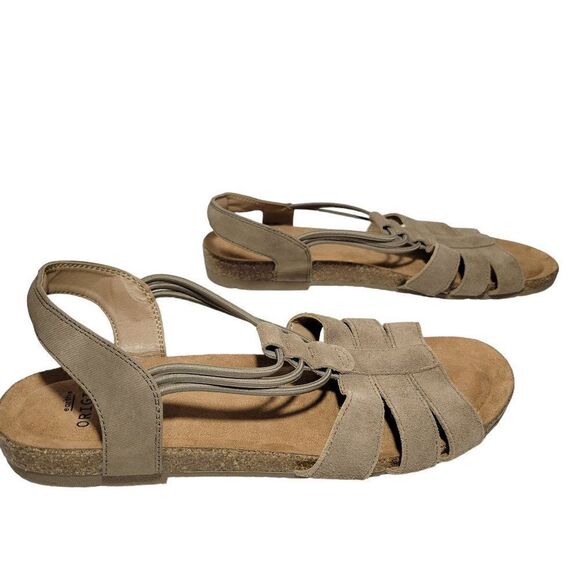 Earth Origins Sandals Womens Size 11 Sling Back Laney Sedona Brown Arch Support - Picture 9 of 12
